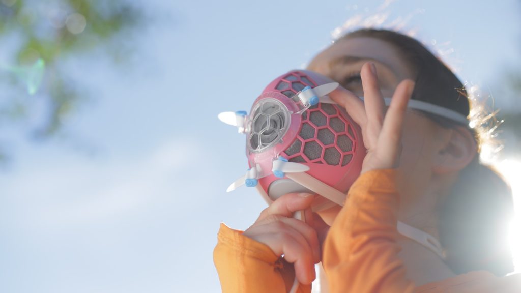 hexa fan controlled filtered mask